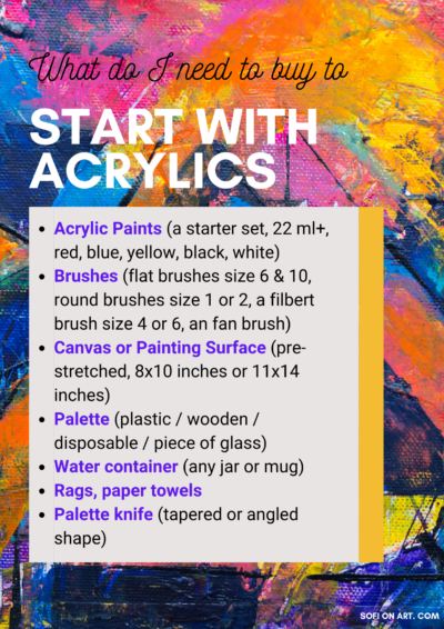 How to start acrylic painting for beginners