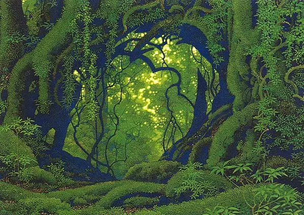 Greatest forest landscape paintings Isono