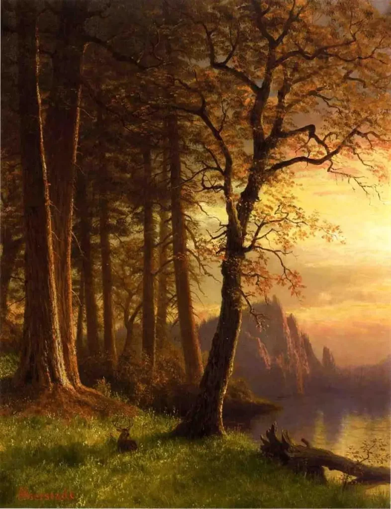 Greatest forest landscape paintings Bierstadt