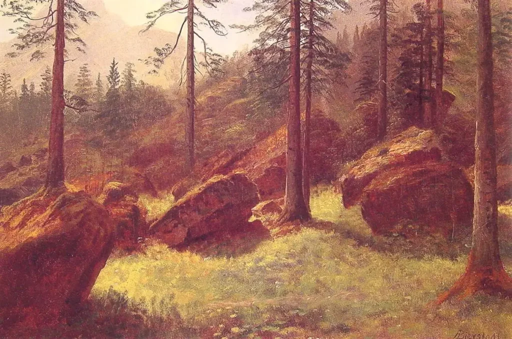 Greatest forest landscape paintings Bierstadt