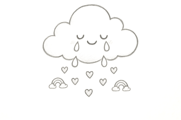 Simple doodle cloud